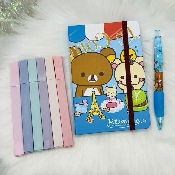 Rilakkuma Notebook & Pen Highlighter bundle - Picture 7 of 7